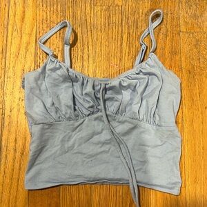 Basic baby blue hollister tank top size small (picture makes it look more grey)